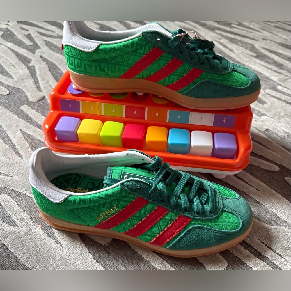 🇲🇽 Adidas Originals [8.5] Mexico World Cup Nations Gazelle “Green/Red” IH9647 - Picture 2 of 9